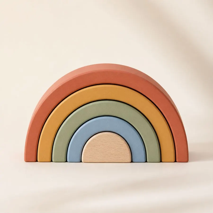 Wooden Rainbow Stacker